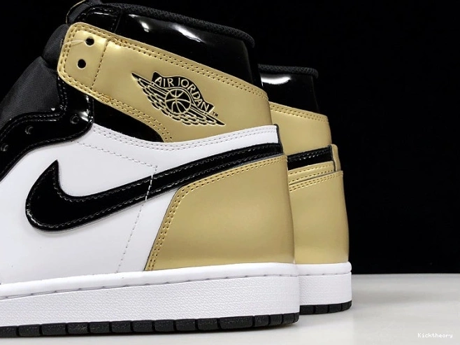 Kick Theory Retro Jordan Toe 1 Glod Air High 861428-007 0805